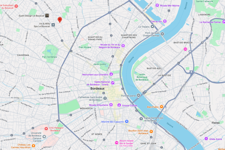 Emplacement des locaux de Thierry Traiteur au 28 Rue Blanchard, 33110 Le Bouscat